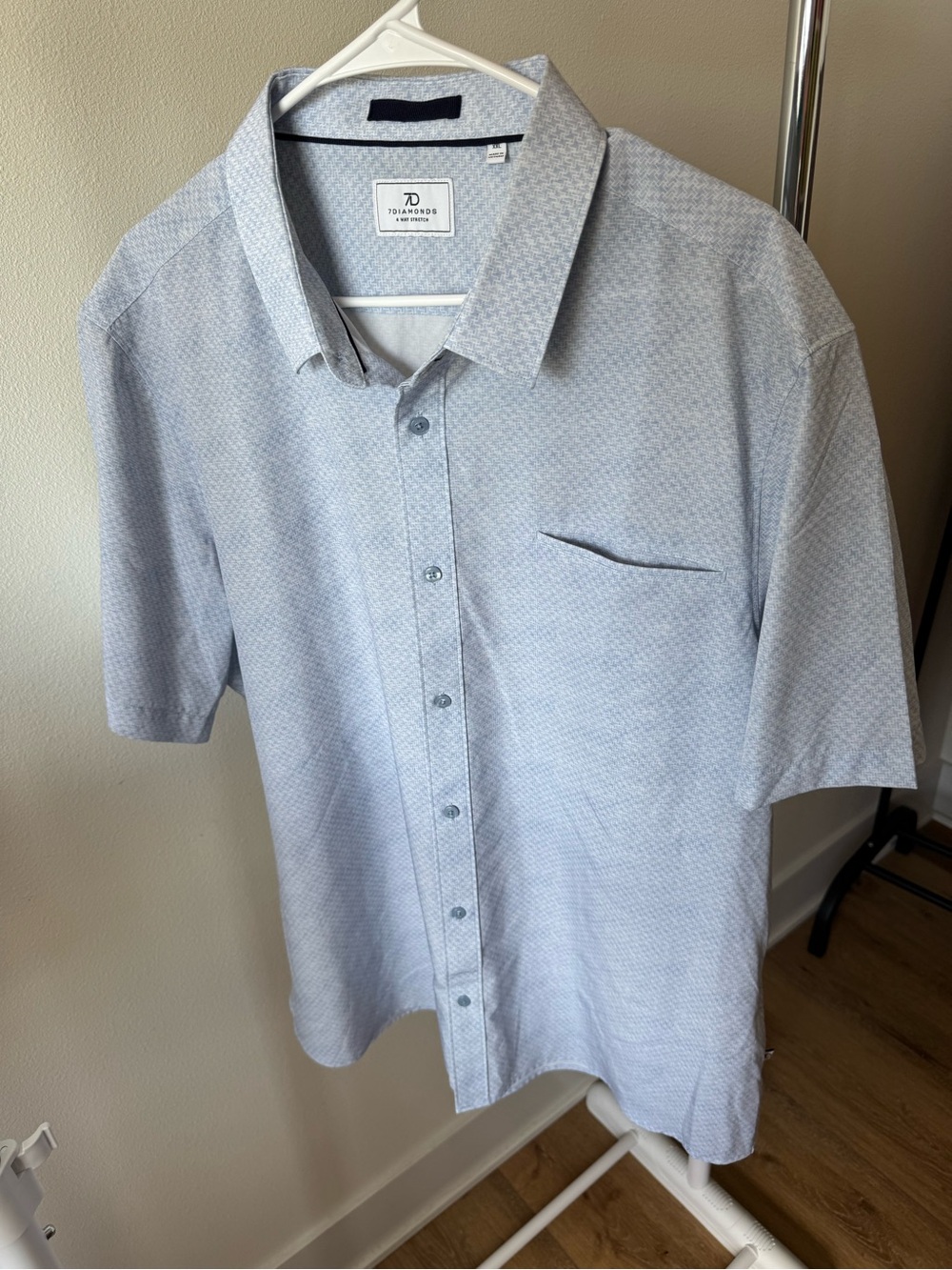 7 Diamonds Pryor Short Sleeve Shirt Button Up size XXL